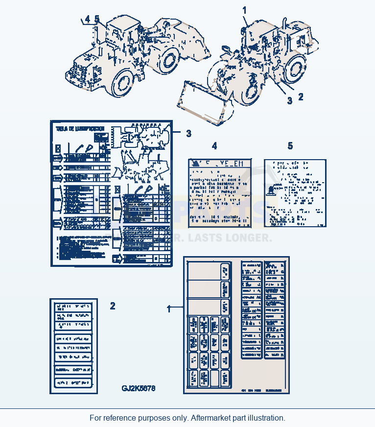 Komatsu WA380-5 Marks And Plates (Hungarian) parts diagram