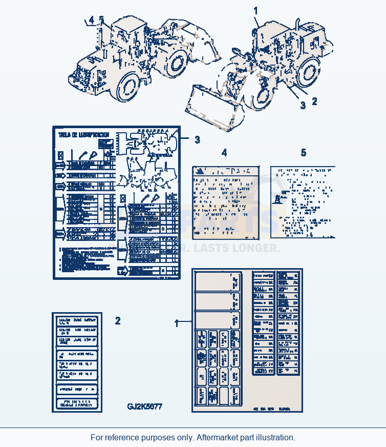 Komatsu WA380-5 Marks And Plates (Slovak) parts diagram