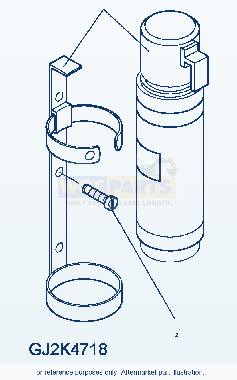 Komatsu WA380-5 Fire Extinguisher (Option) parts diagram