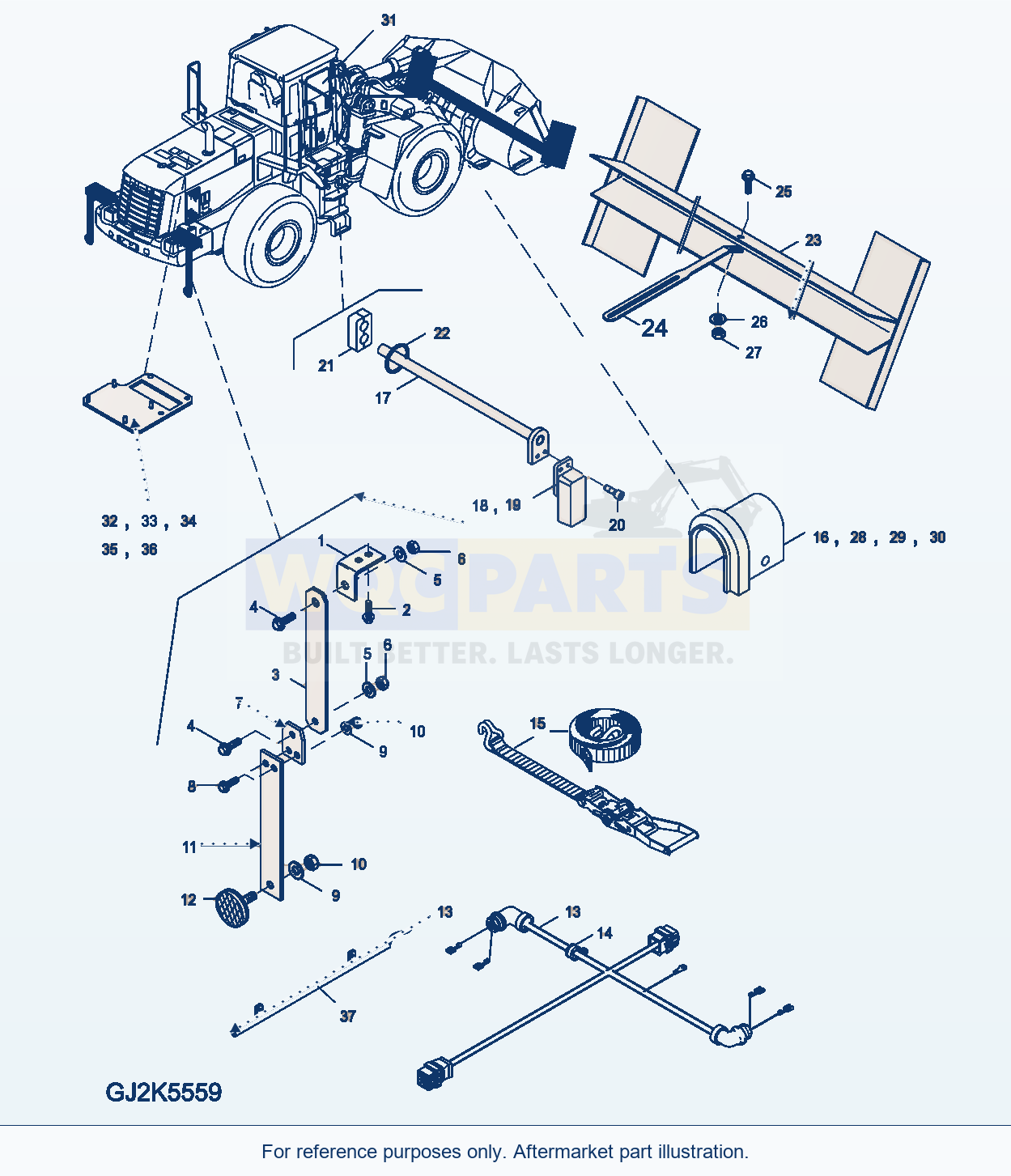 Komatsu WA380-5 Special Equipment Italy (Option) parts diagram