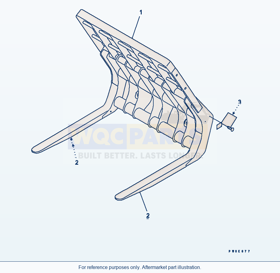 Komatsu WA380-5 Dumping Fork parts diagram