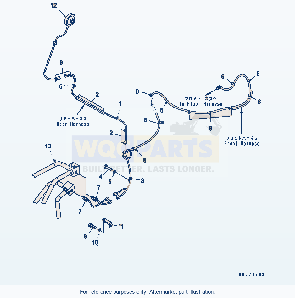 Komatsu WA380-5L Wiring Harness (Load Meter Harness) parts diagram
