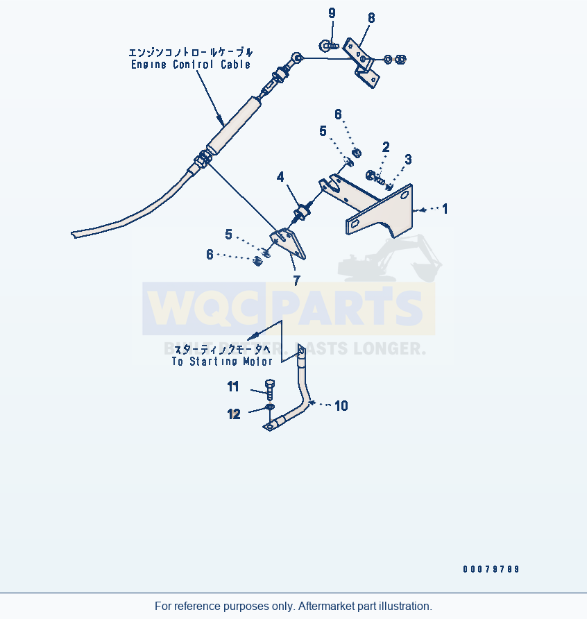 Komatsu WA380-5L Engine Related Parts (Ground) parts diagram