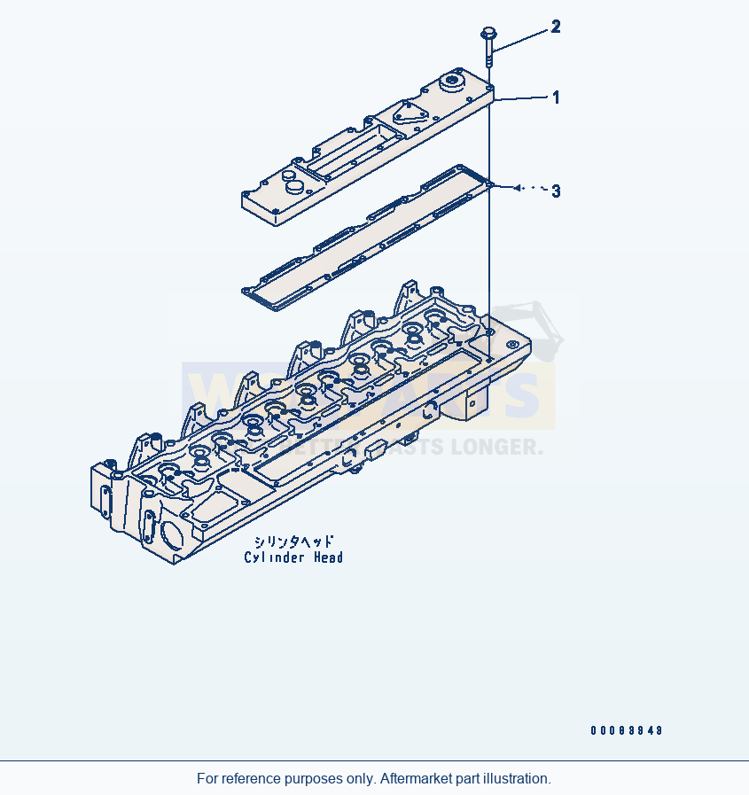 Komatsu WA380-5L Air Intake Cover parts diagram