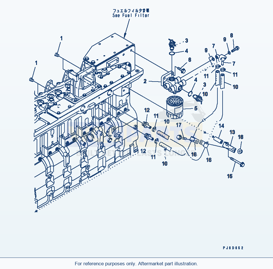 Komatsu WA380-5L Corrosion Resistor parts diagram