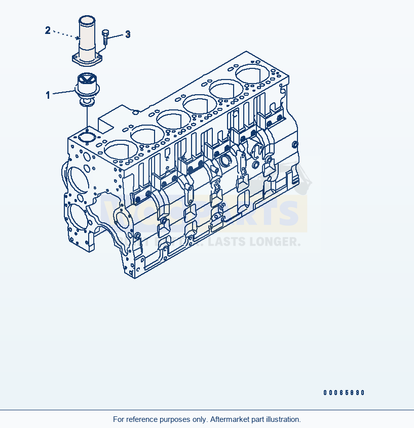 Komatsu WA380-5L Water Outlet Connection parts diagram