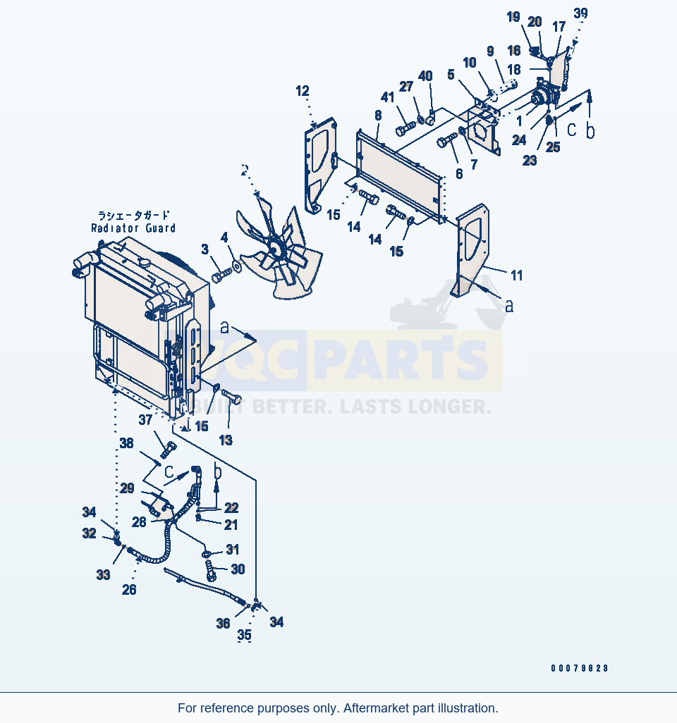 Komatsu WA380-5L Cooling Fan Drive (Waste Handler) parts diagram
