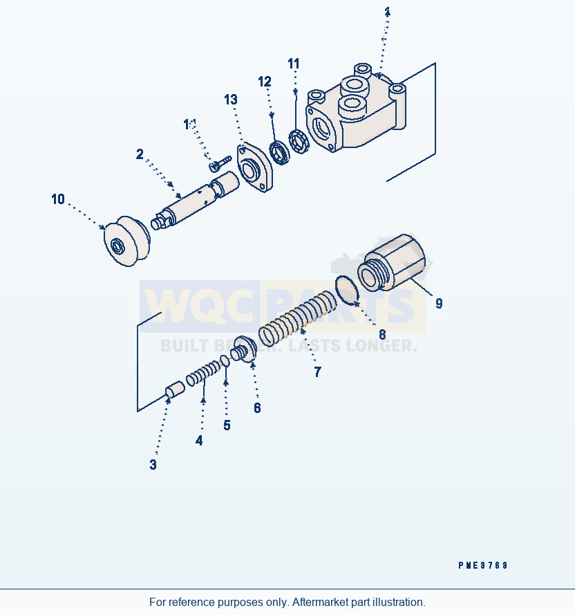 Komatsu WA380-5L Steering Hydraulic Line (Stop Valve) parts diagram