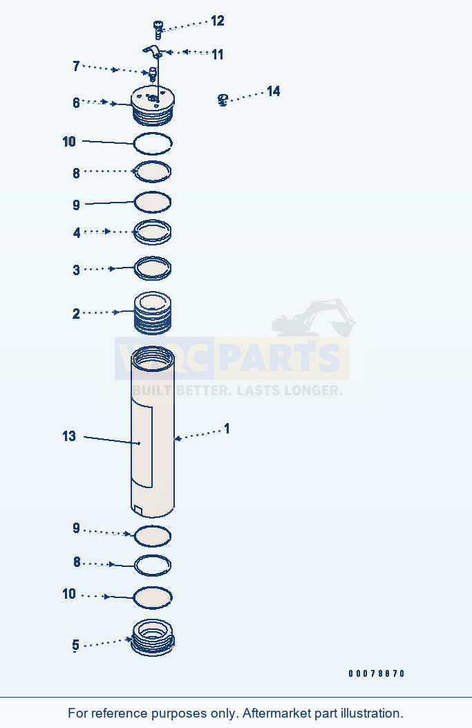Komatsu WA380-5L Accumulator Assembly (Brake) parts diagram
