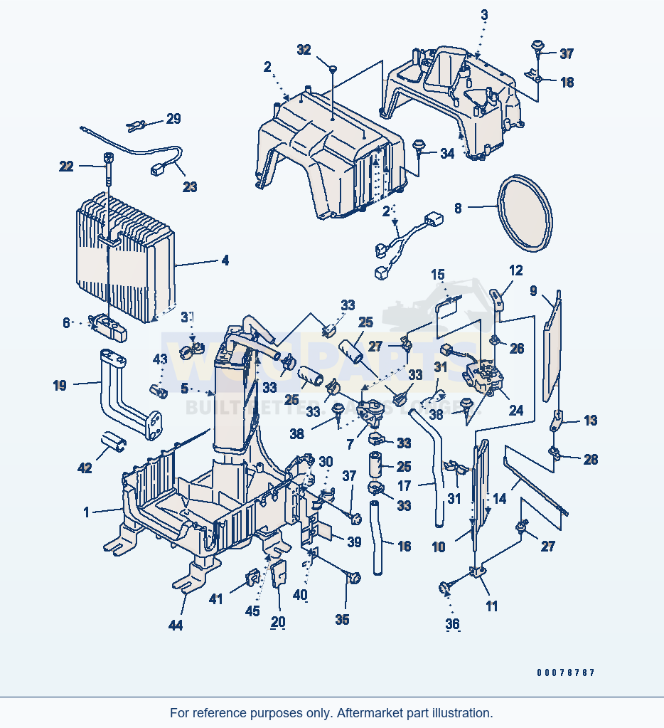 Komatsu WA380-5L Air Conditioner — Heater (Unit Assembly) parts diagram