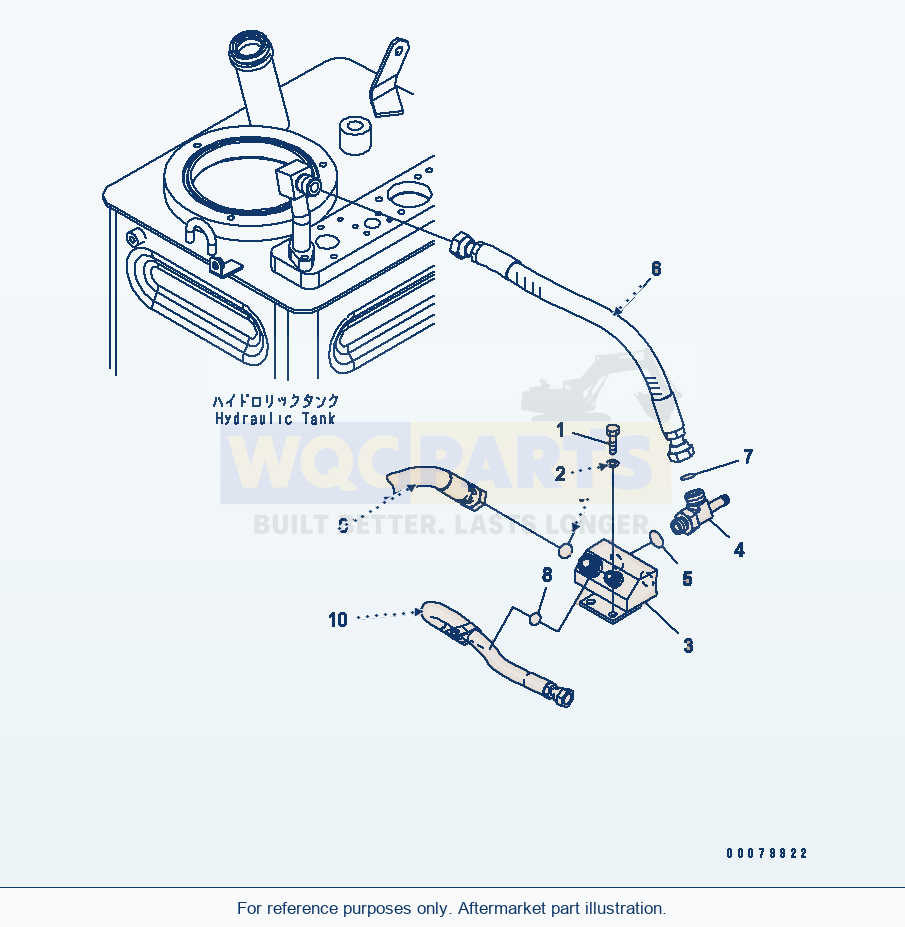 Komatsu WA380-5L Brake Control (Hydraulic Tank Piping) parts diagram