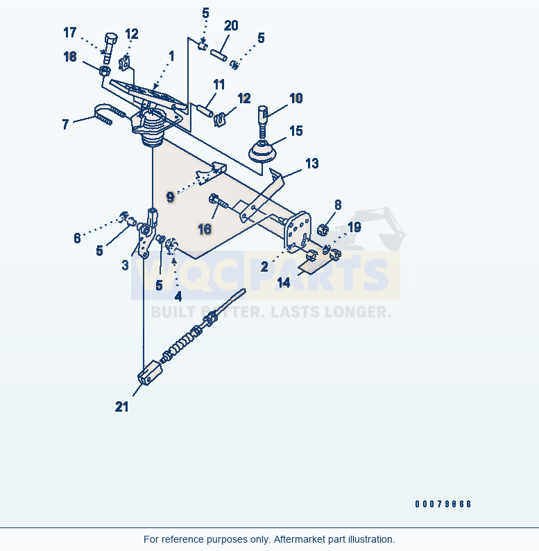 Komatsu WA380-5L Floor Frame (Accelerator Pedal) parts diagram