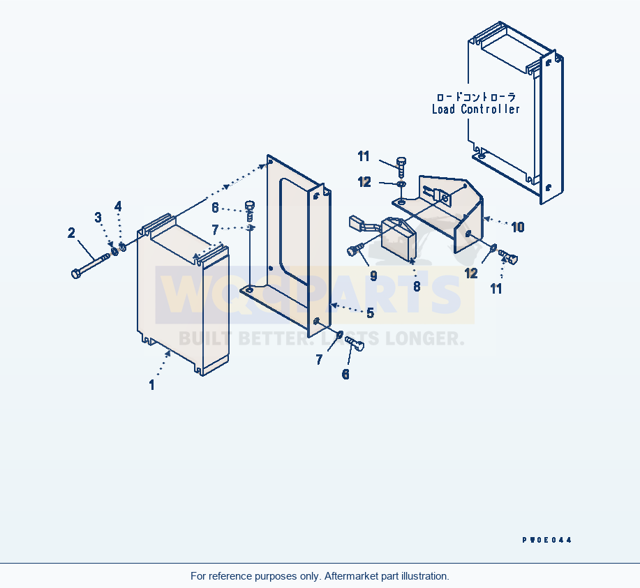 Komatsu WA380-5L Floor Frame (Controller) parts diagram