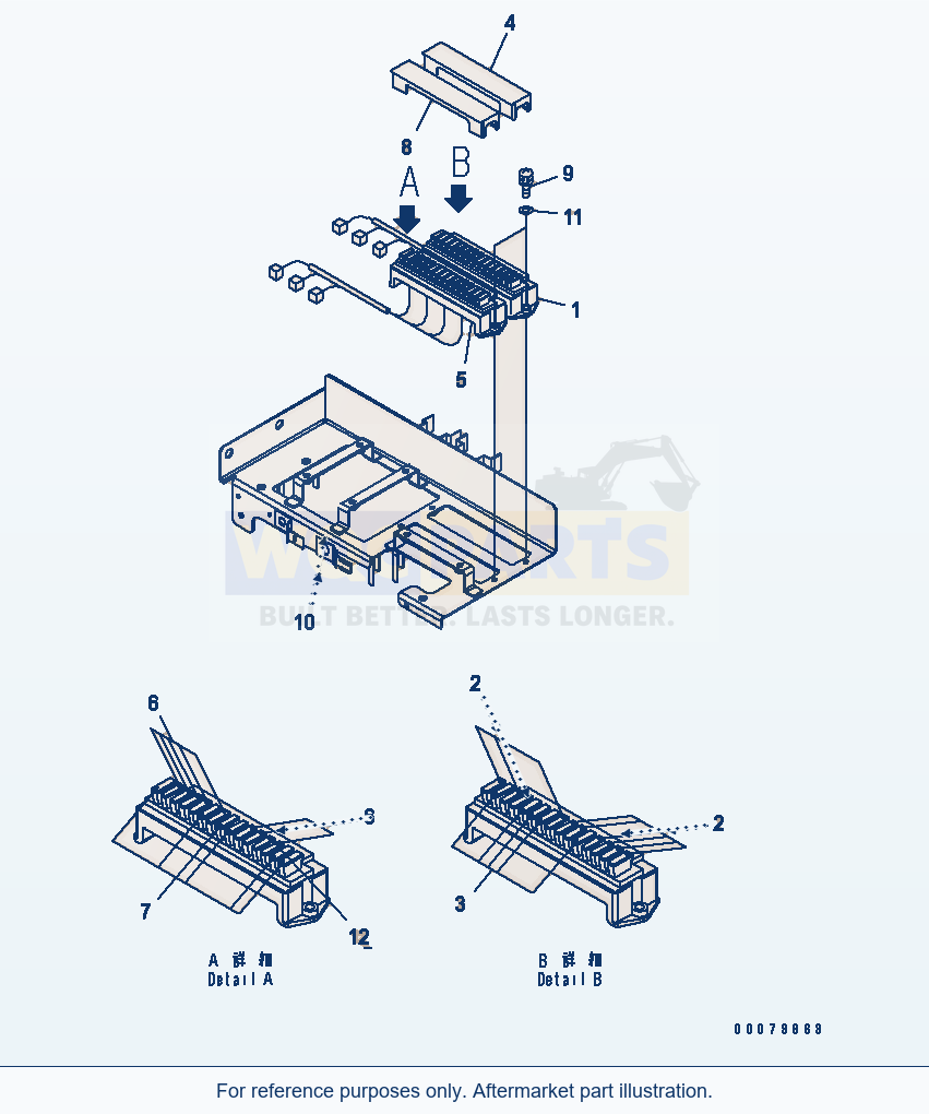 Komatsu WA380-5L Floor Frame (Fuse) parts diagram