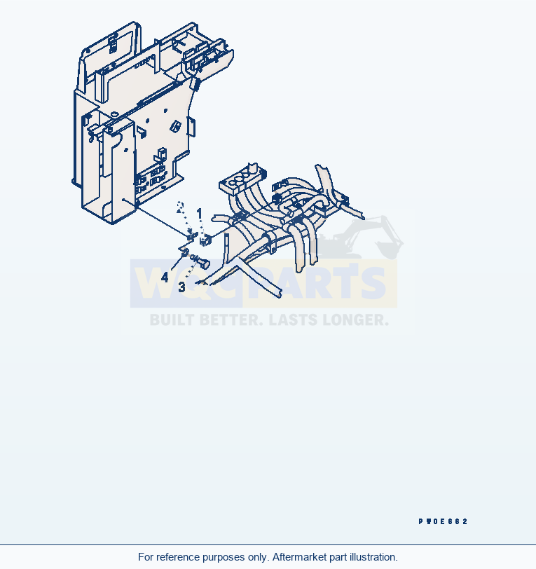 Komatsu WA380-5L Floor Frame (Relay) (For Joystick Steering) parts diagram
