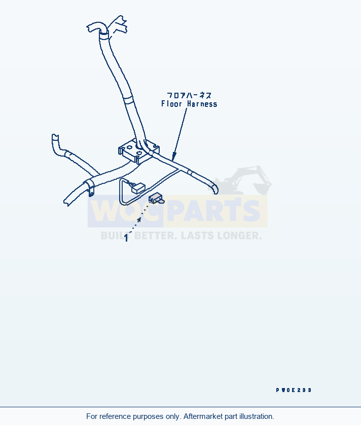 Komatsu WA380-5L Harness parts diagram