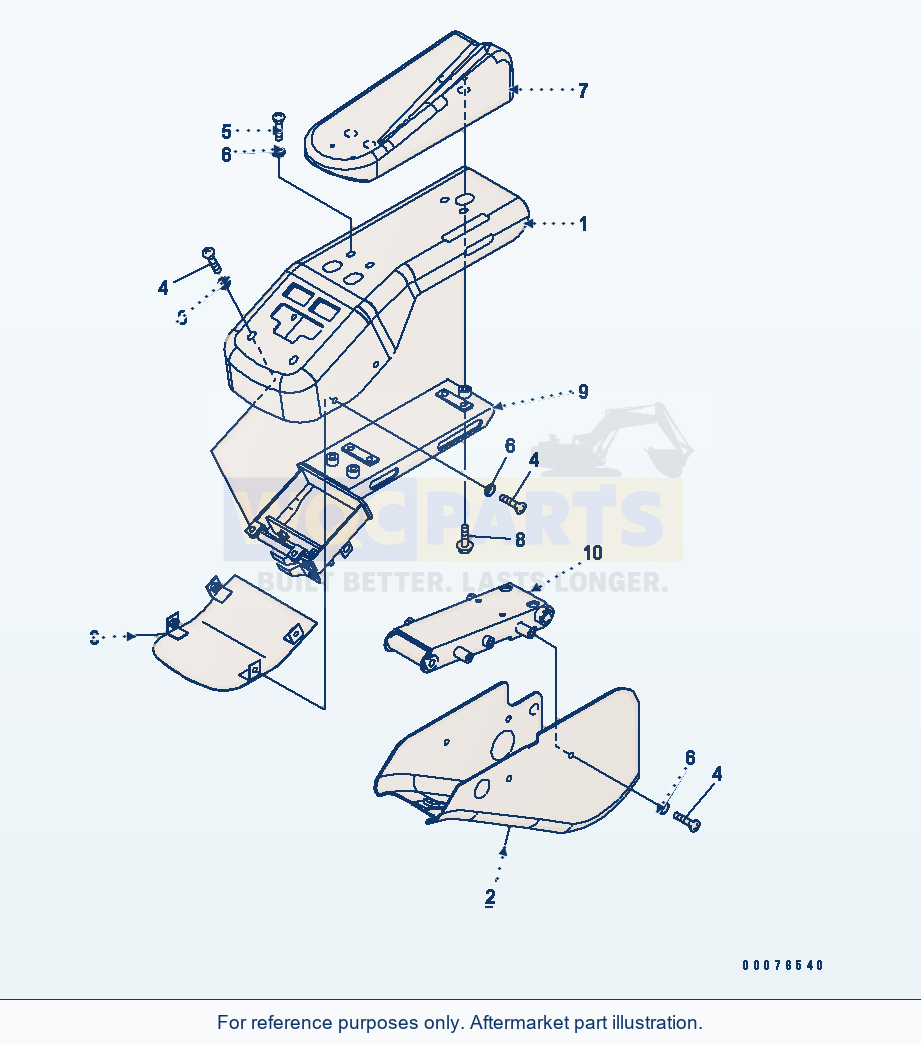 Komatsu WA380-5L Joystick Steering (Cover) parts diagram