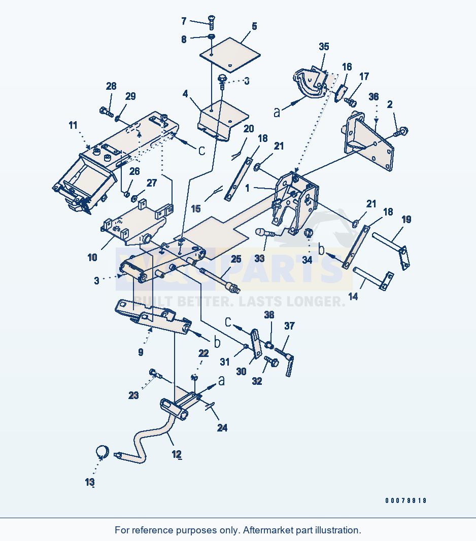 Komatsu WA380-5L Joystick Steering (Mounting) parts diagram