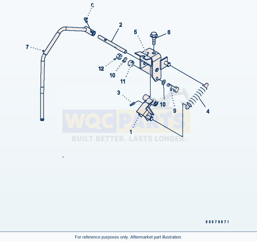 Komatsu WA380-5L Loader Control (Safety Lock Lever) parts diagram
