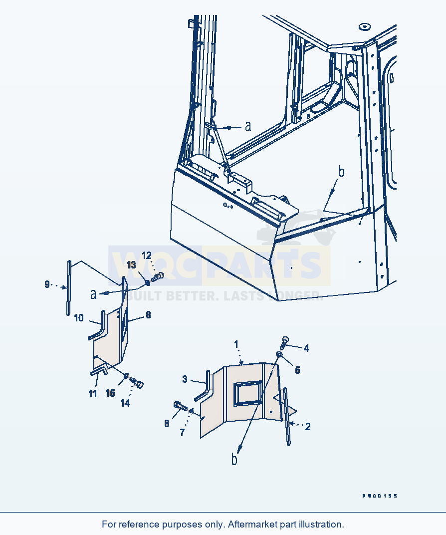 Komatsu WA380-5L Rops Cab (Fritzmeier) (Cover)(#A52190-) parts diagram