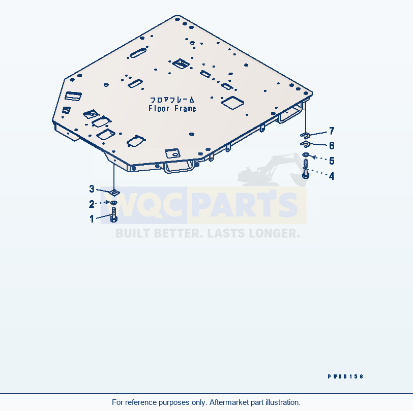 Komatsu WA380-5L Rops Cab (Mounting)(#A52001-A52189) parts diagram
