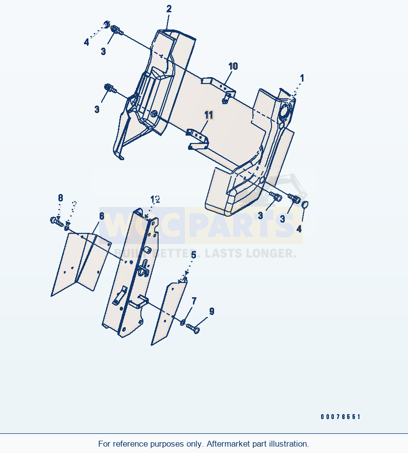 Komatsu WA380-5L Steering Wheel And Column (Cover) parts diagram