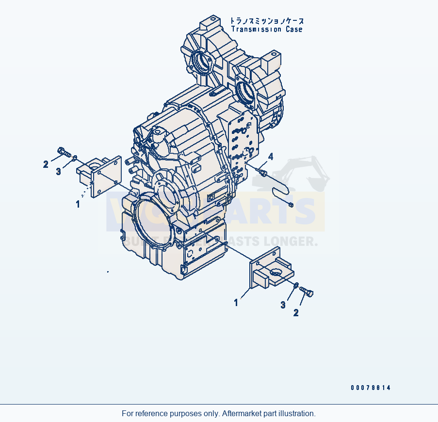 Komatsu WA380-5L Transmission (Mounting) parts diagram
