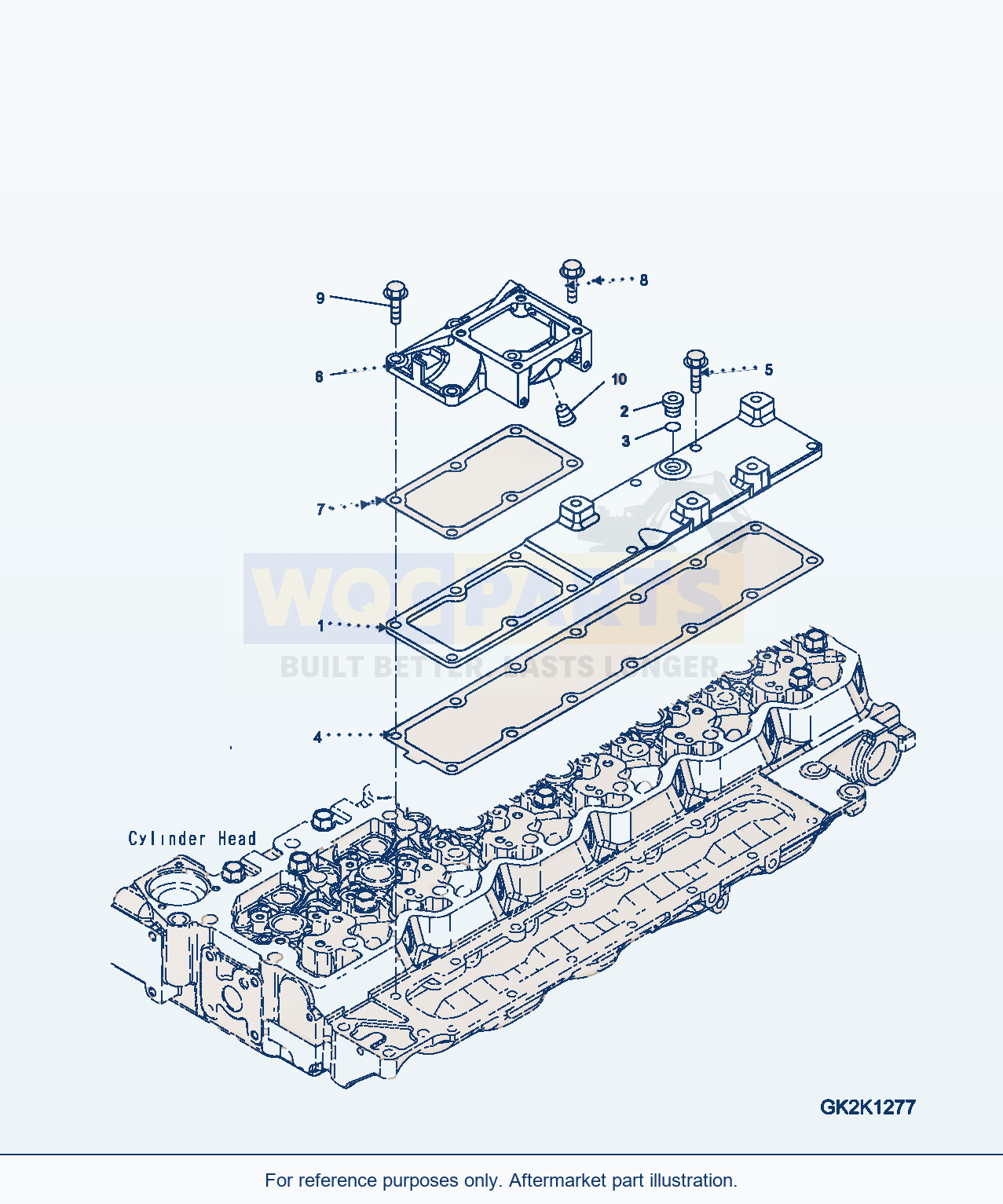 Komatsu WA380-6 Air Intake Manifold (Esn 21692067-21962020) parts diagram