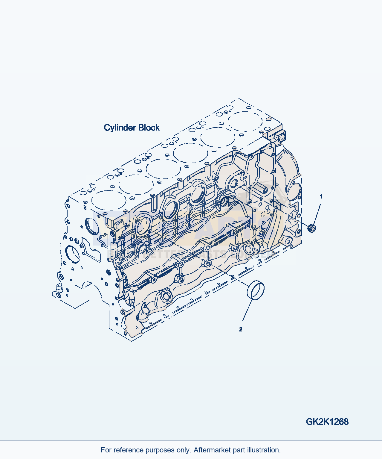 Komatsu WA380-6 Coolant Heater Starting Aid parts diagram
