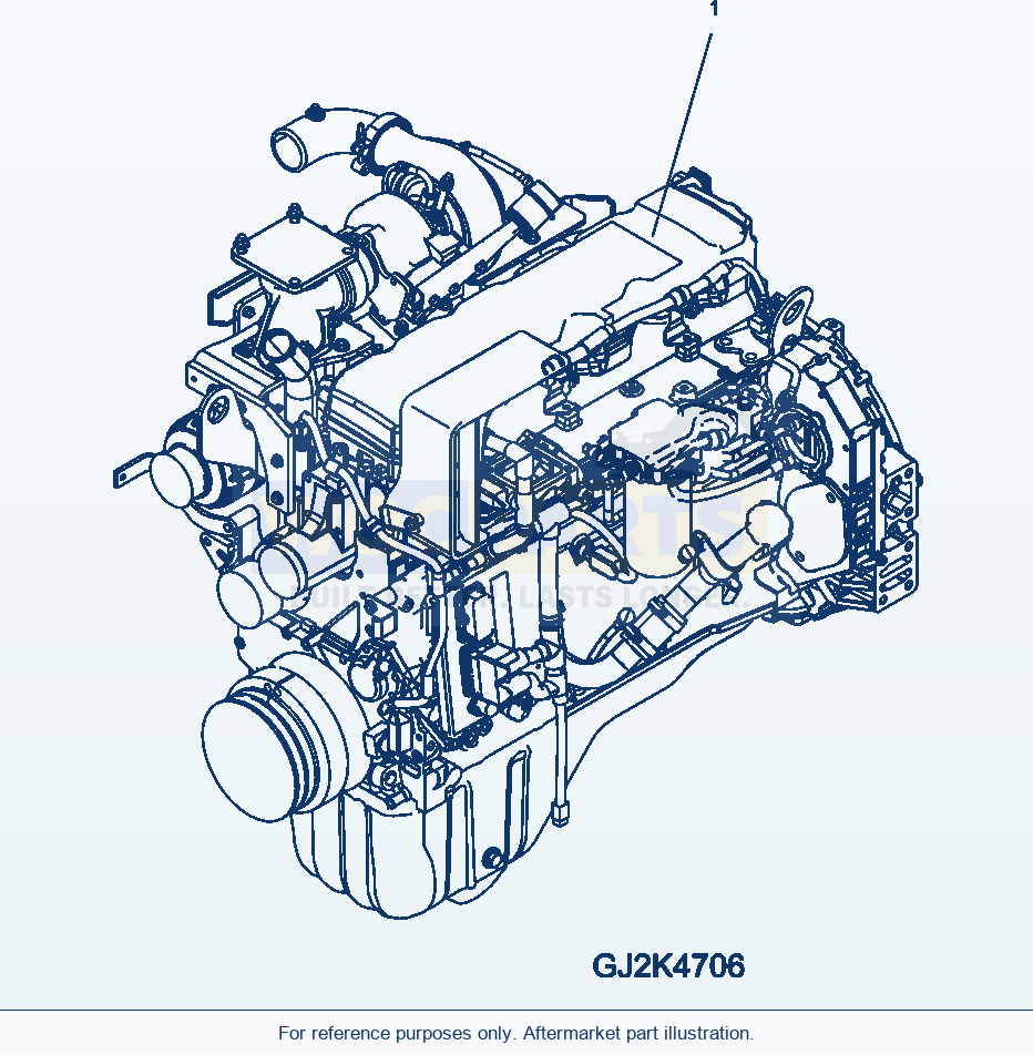 Komatsu WA380-6 Diesel Engine parts diagram