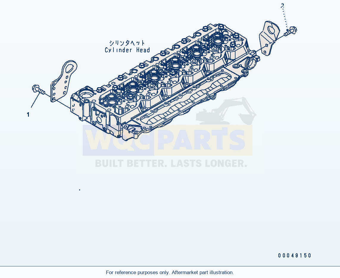 Komatsu WA380-6 Lifting Bracket Mounting parts diagram