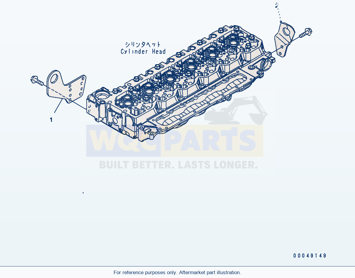 Komatsu WA380-6 Lifting Bracket parts diagram