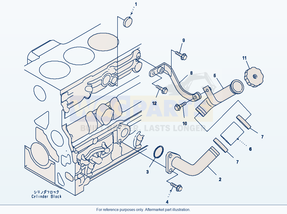 Komatsu WA380-6 Oil Filler parts diagram