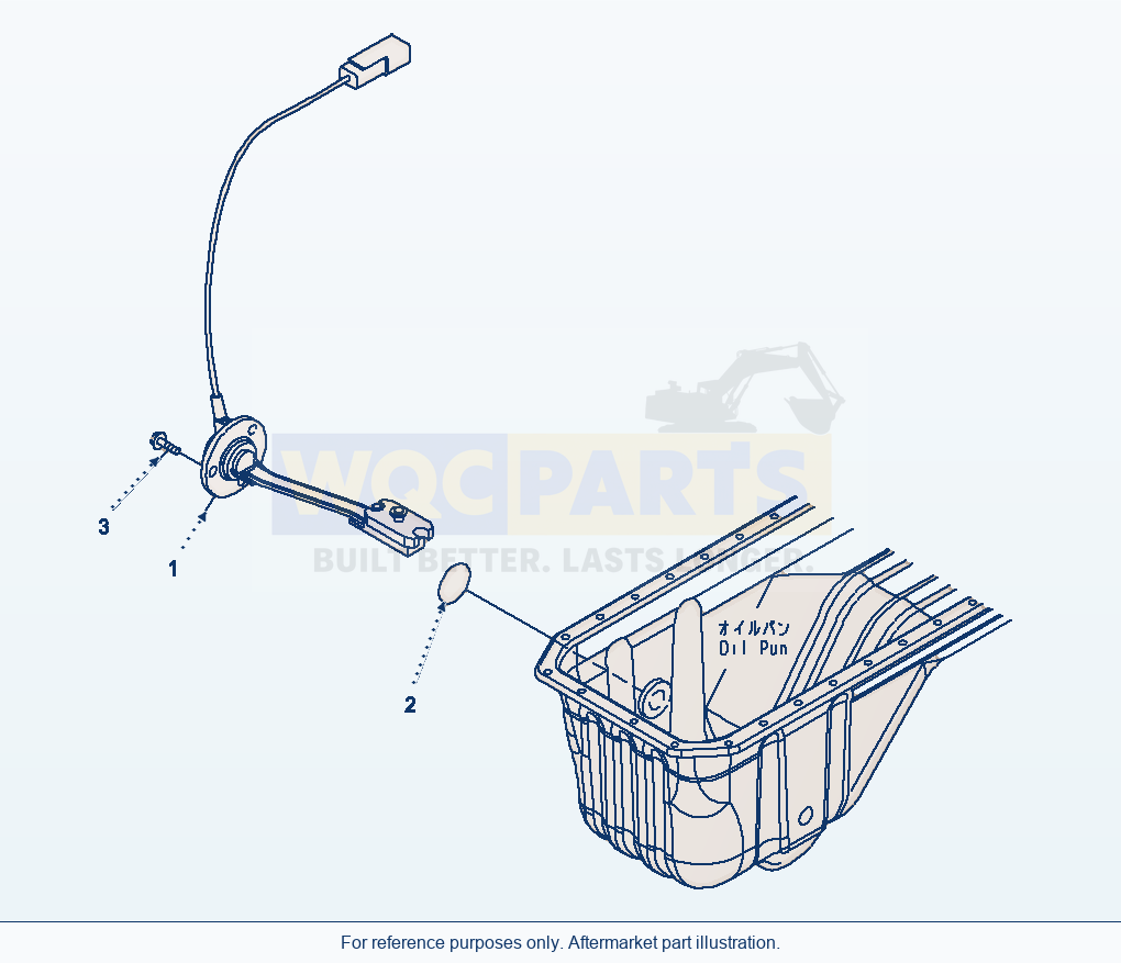 Komatsu WA380-6 Oil Level Sensor parts diagram