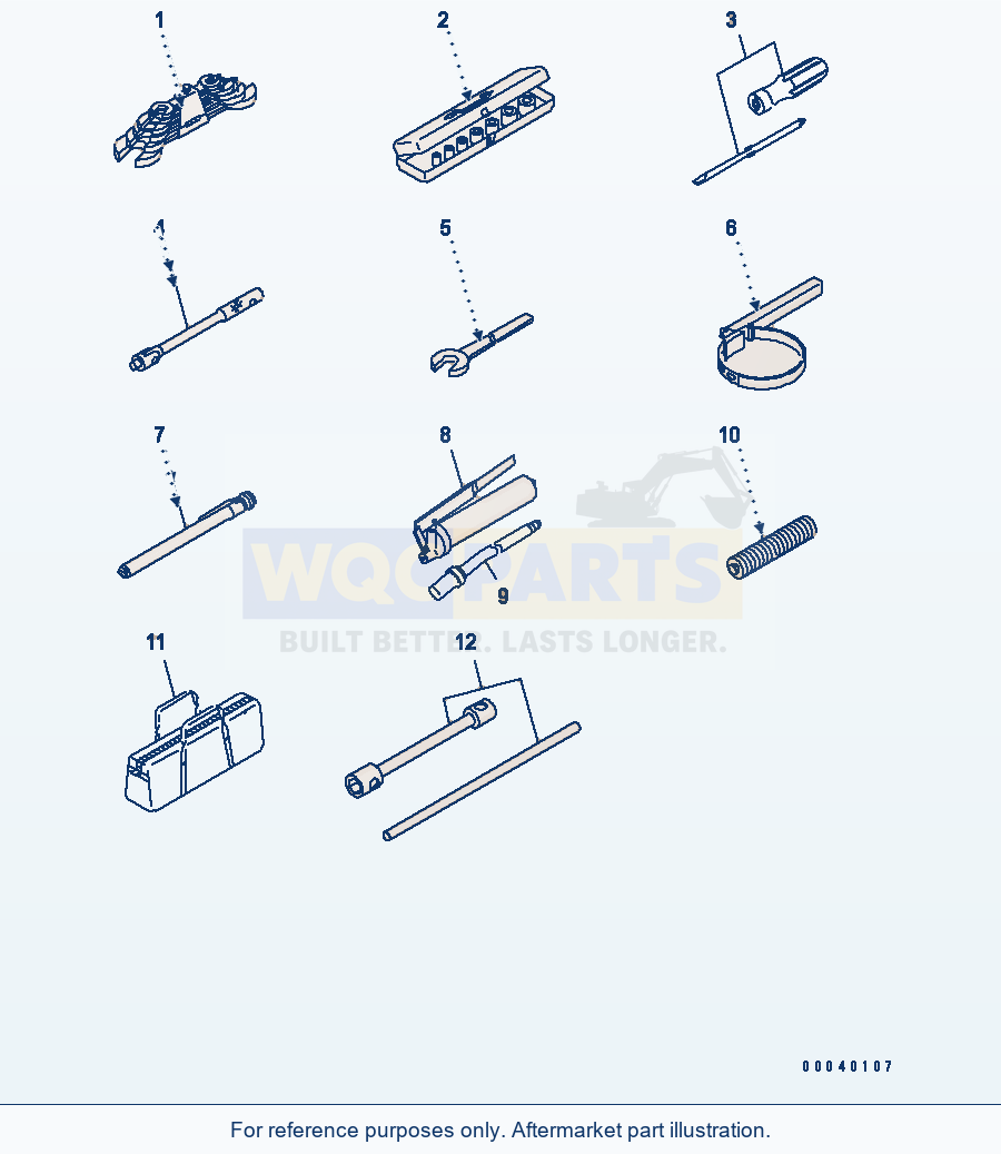 Komatsu WA380-6 Tool (EU Spec.)(#65001-) parts diagram