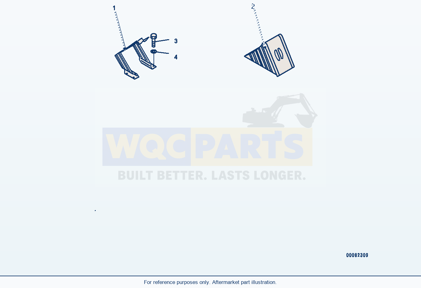 Komatsu WA380-6 Wheel Stopper (#65949-) parts diagram