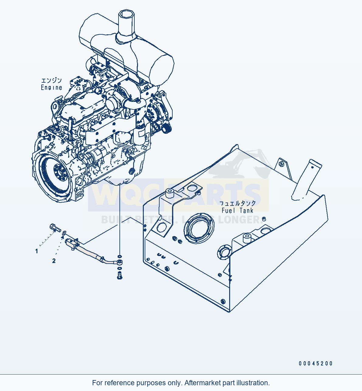 Komatsu WA380-6 Engine Related Parts (Engine Drain) parts diagram