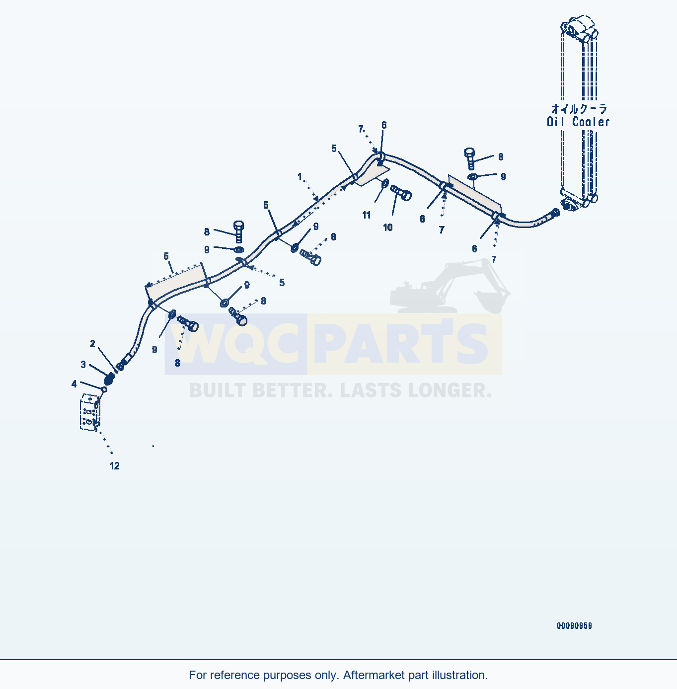 Komatsu WA380-6 Cooling System (#65949-) Serial 65949-UP parts diagram