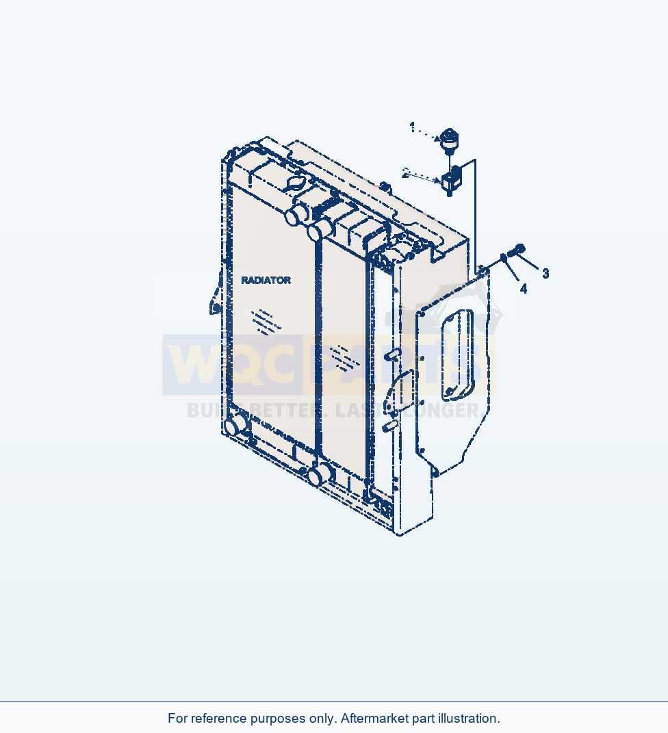 Komatsu WA380-6 Radiator Breather Serial A53001-UP parts diagram