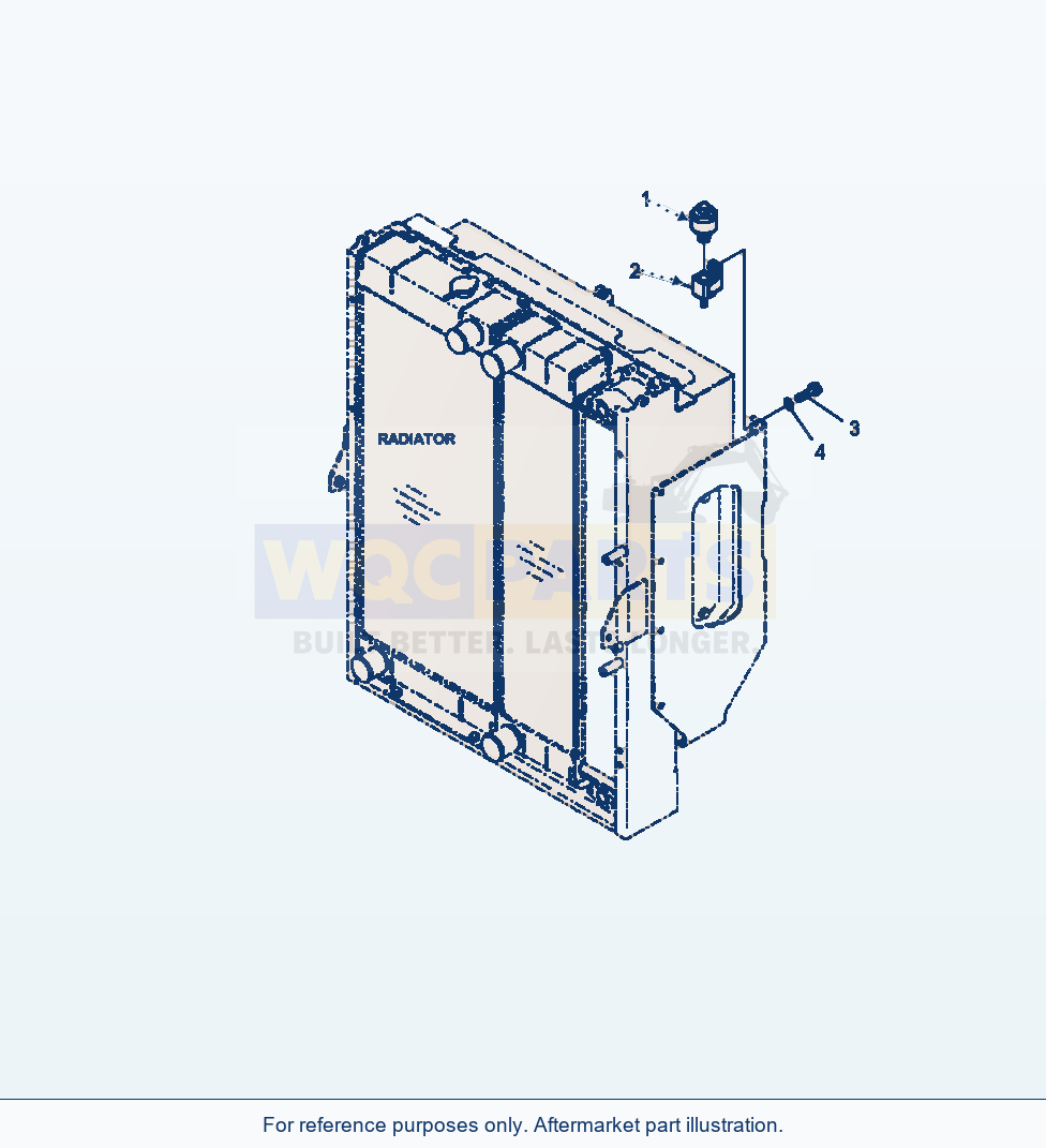Komatsu WA380-6 Radiator Breather Serial A54001-UP parts diagram