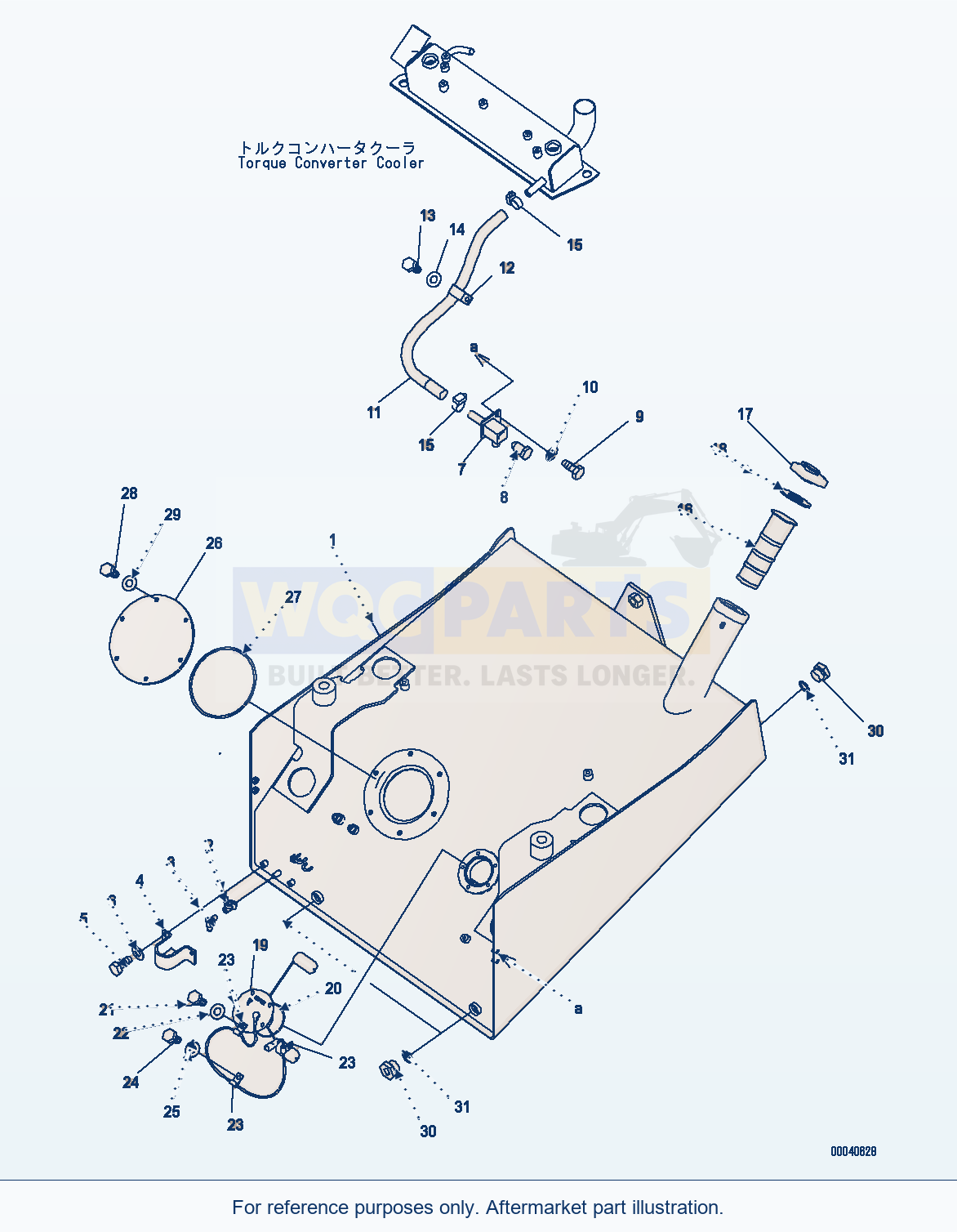 Komatsu WA380-6 Fuel Tank Serial H60051 - UP parts diagram