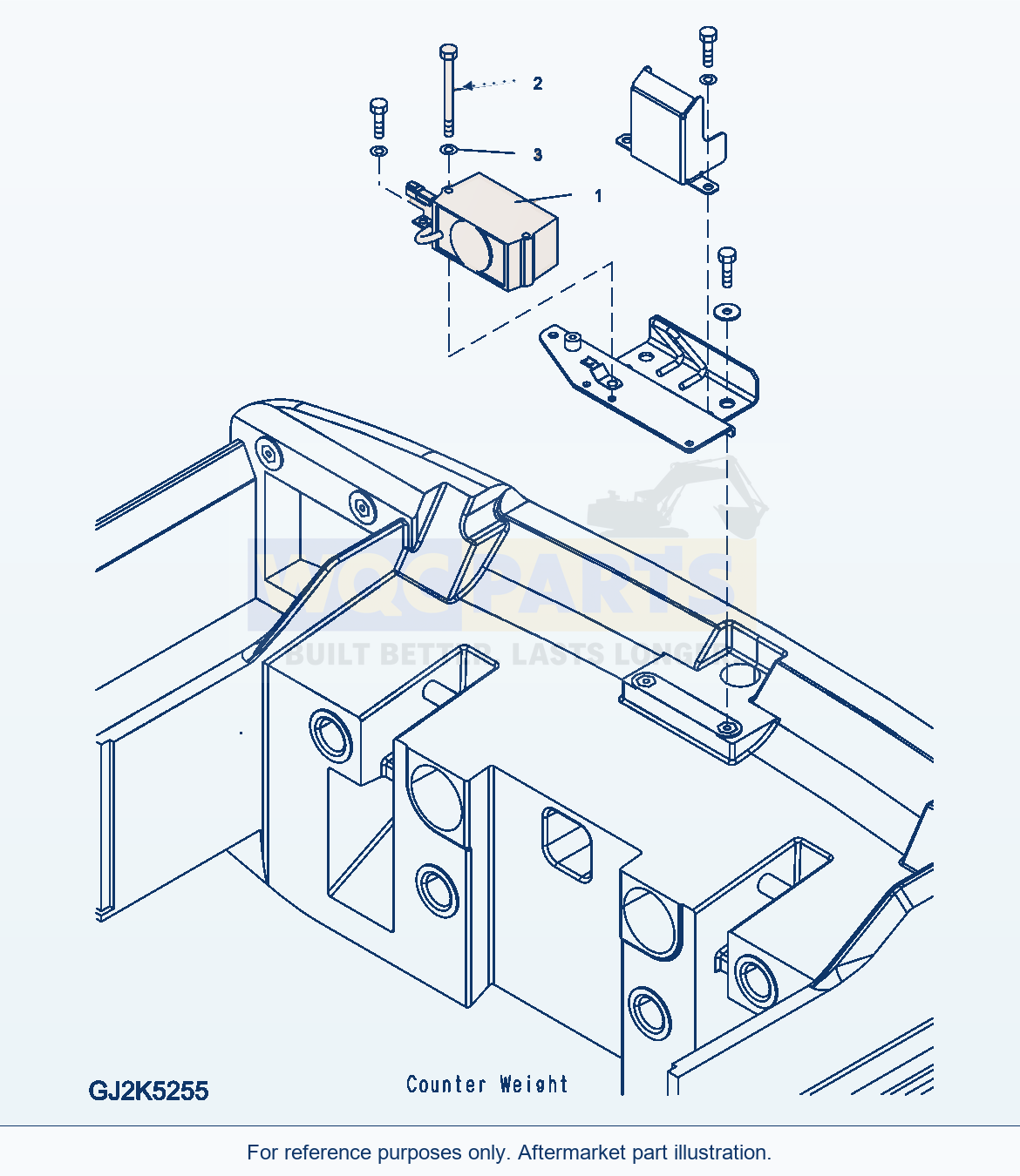 Komatsu WA380-6 Back Up Alarm parts diagram