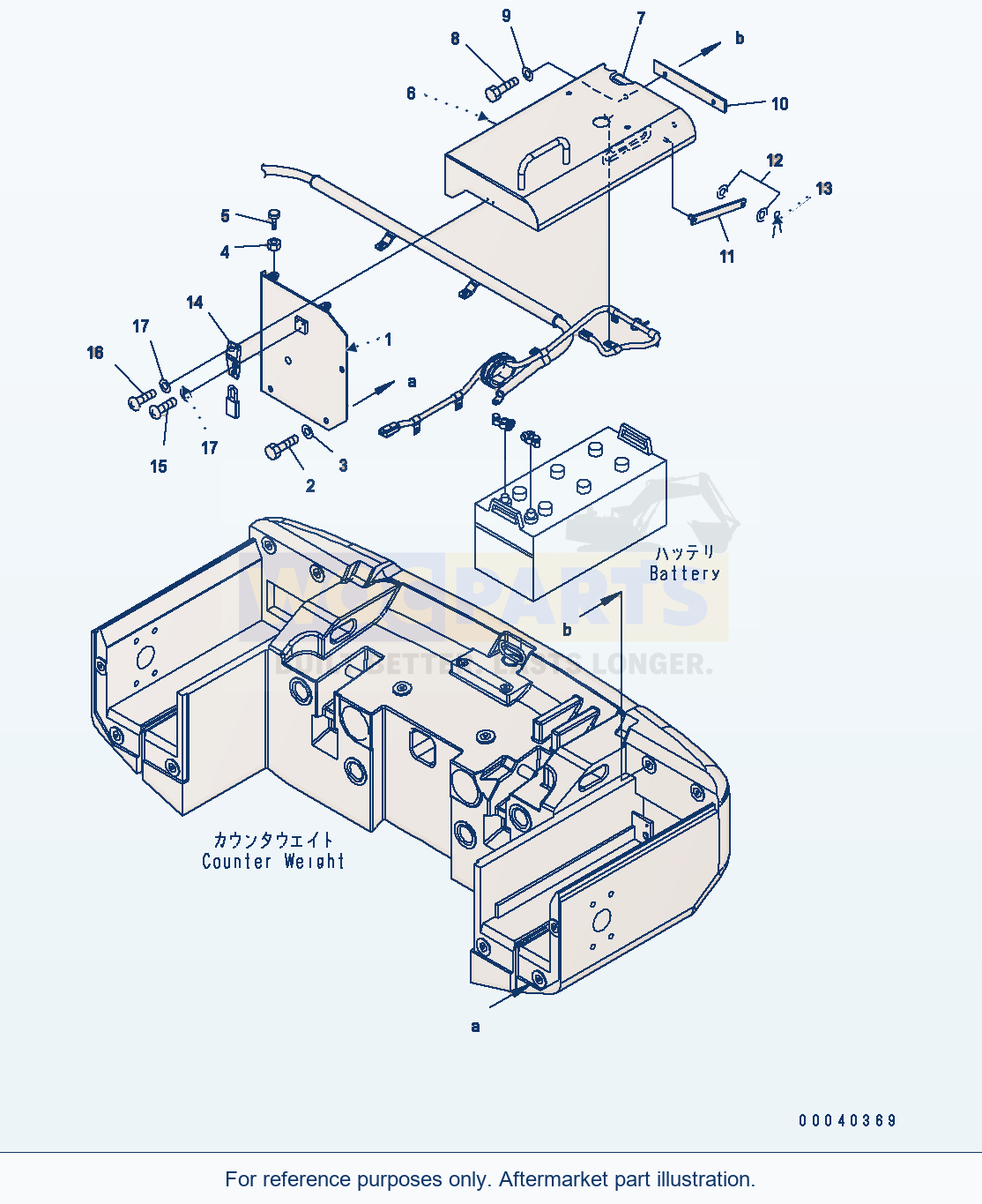 Komatsu WA380-6 Battery Box (Cover Lhs) parts diagram