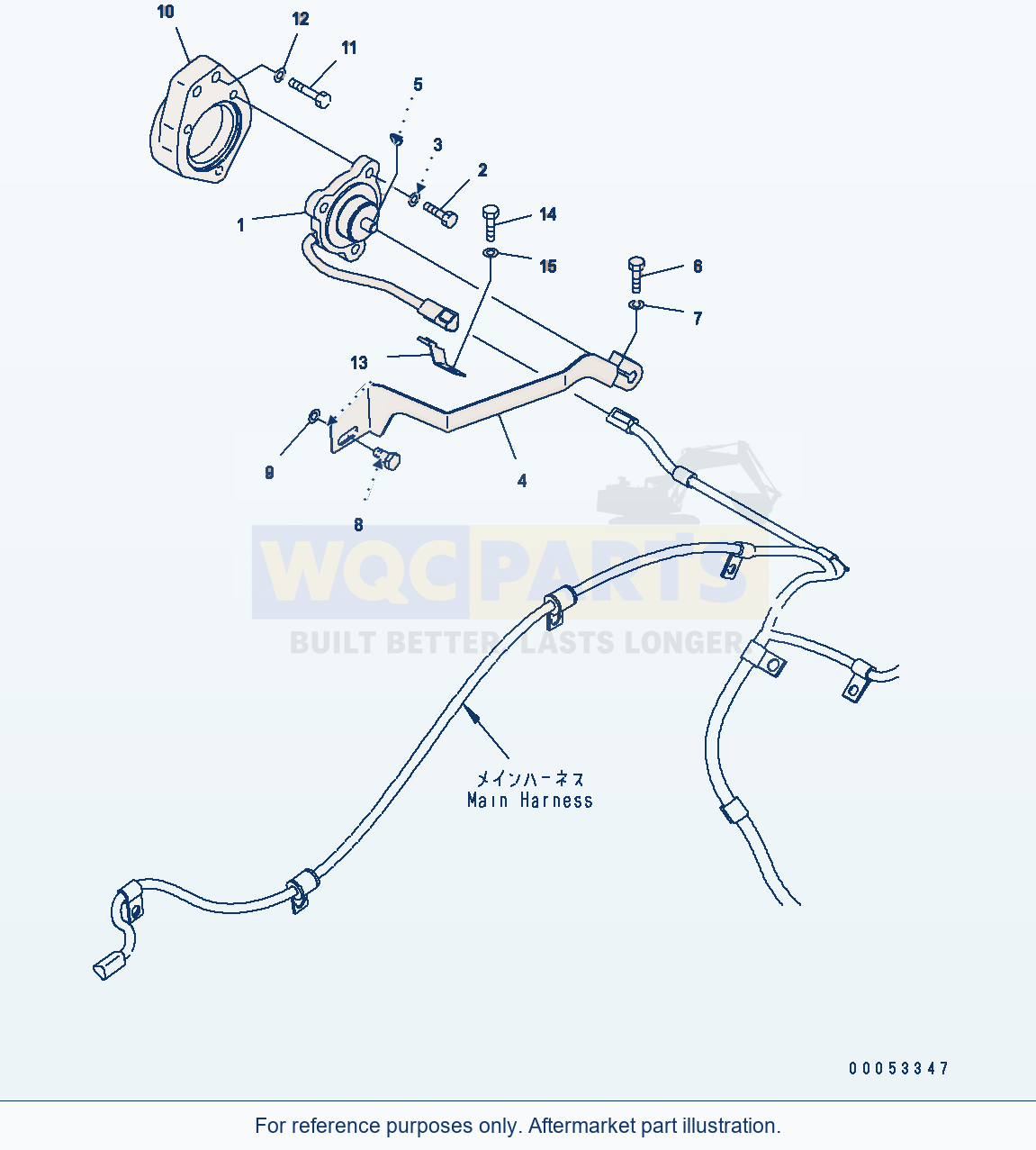Komatsu WA380-6 Main Wiring Harness (Epc) (Potentiometer) parts diagram