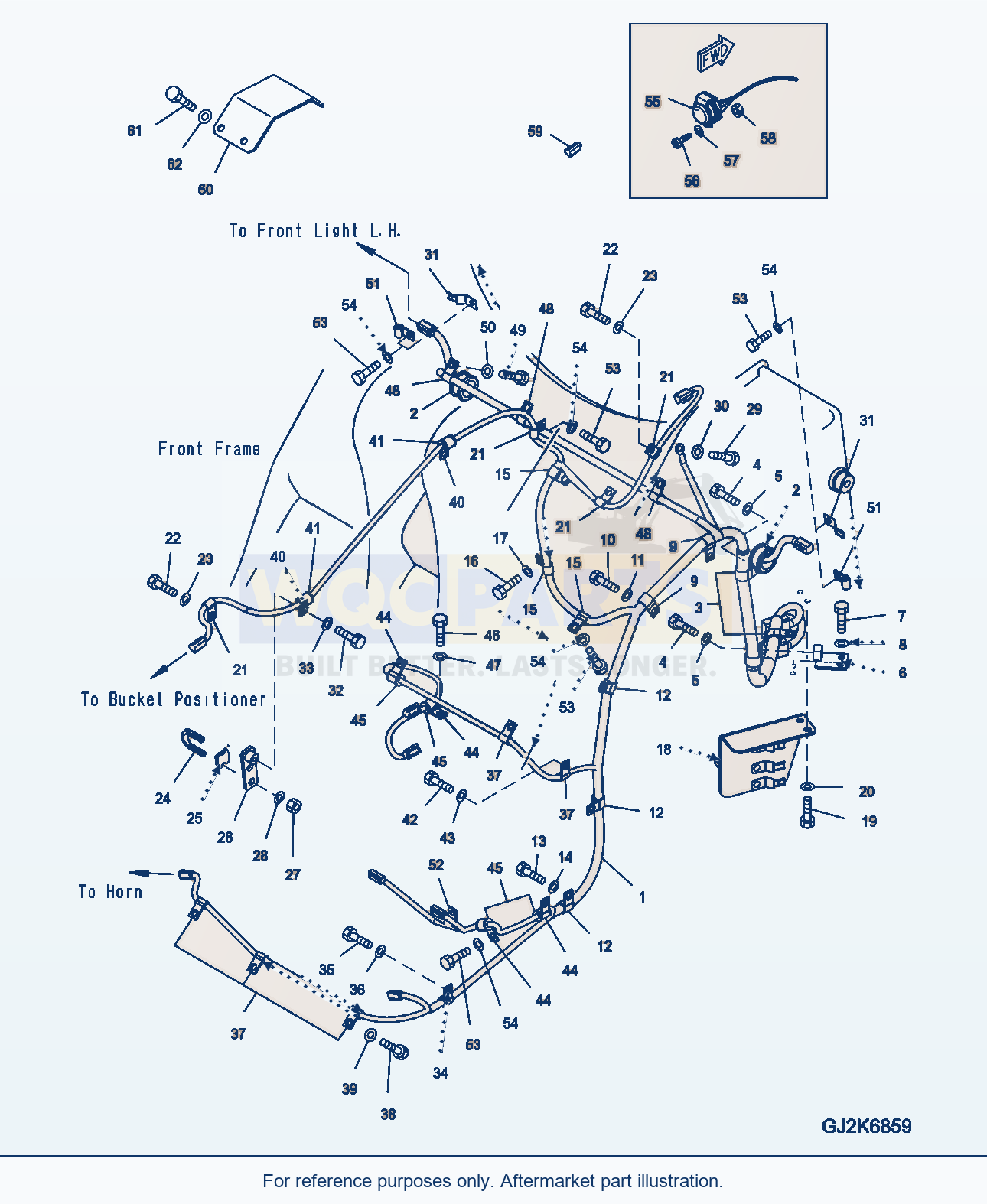 Komatsu WA380-6 Main Wiring Harness (Epc) parts diagram