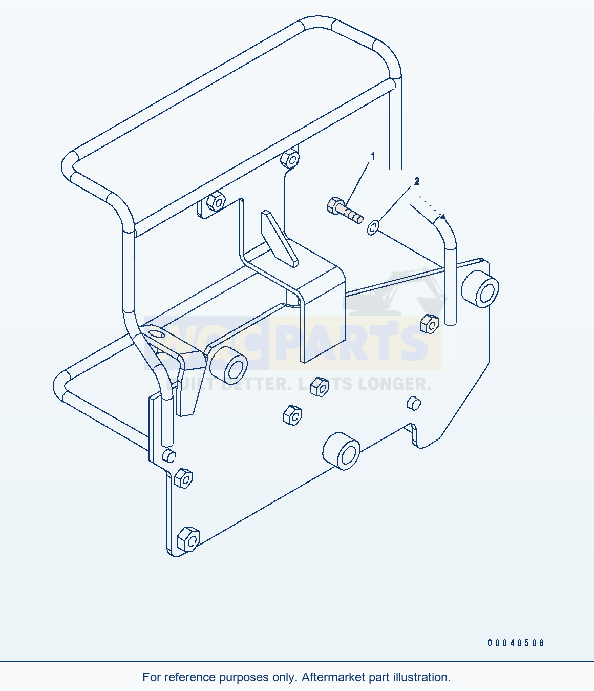 Komatsu WA380-6 Rear Wiring Harness (Bracket) parts diagram