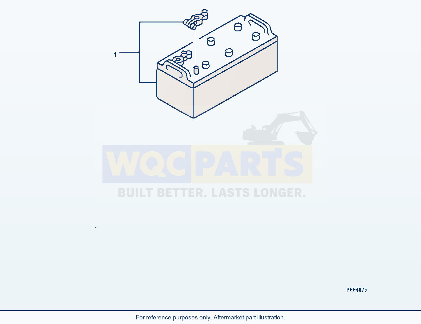 Komatsu WA380-6 Battery (#65949-) Serial 65949-UP parts diagram