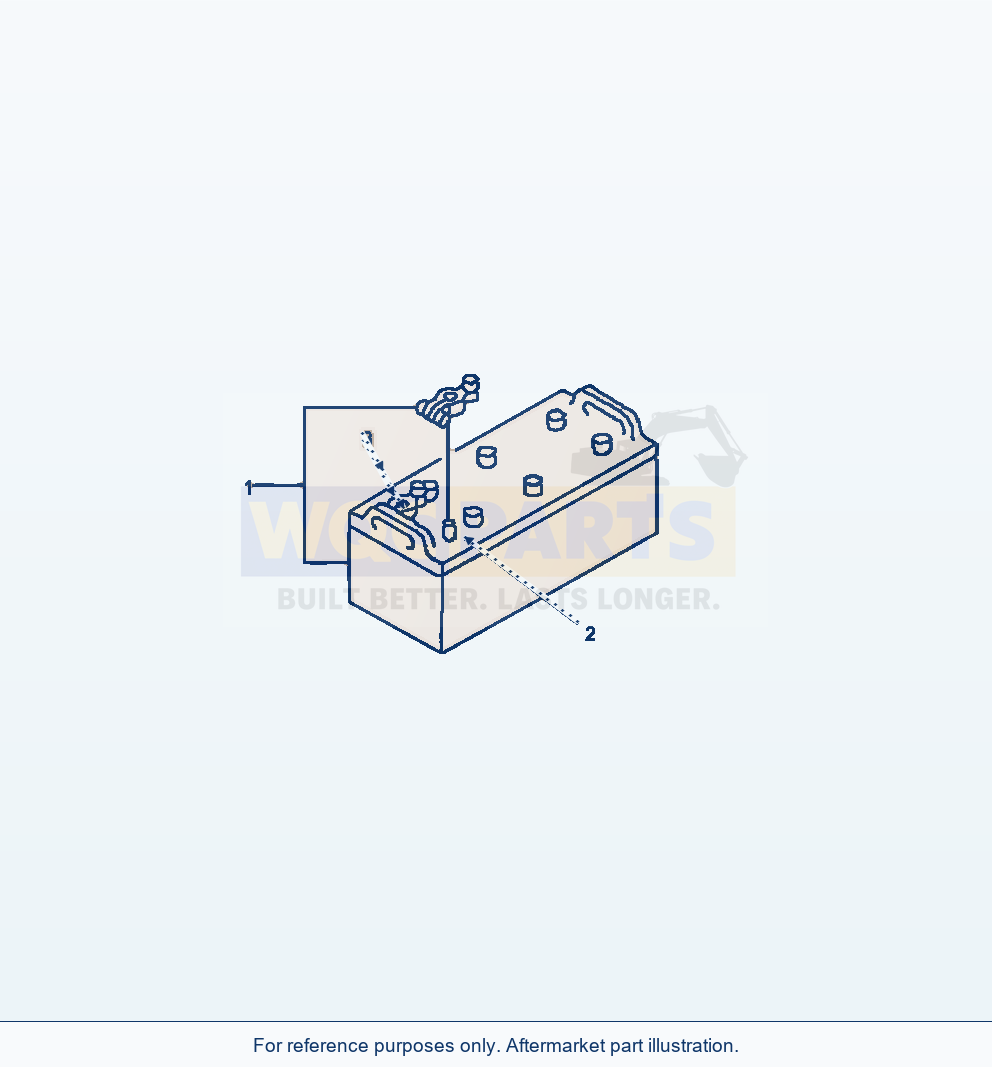 Komatsu WA380-6 Battery Serial A53001-UP parts diagram
