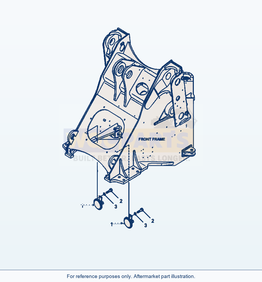Komatsu WA380-6 Horn Serial A54001-UP parts diagram