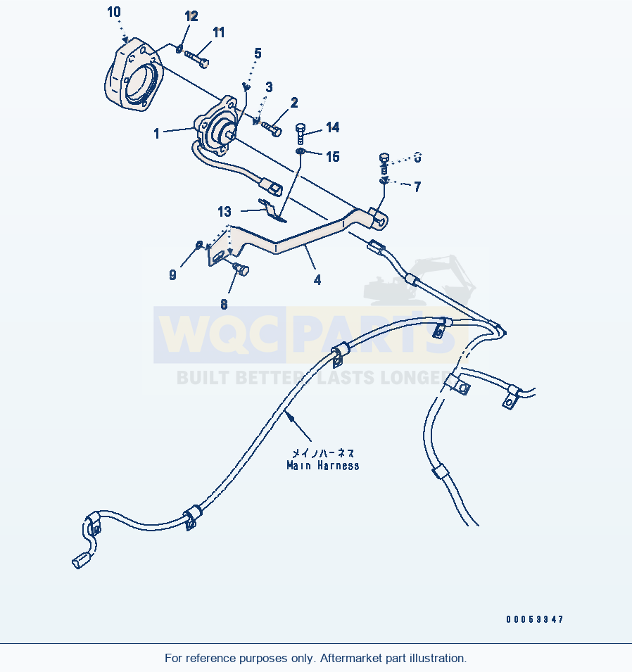 Komatsu WA380-6 Potentiometer (For Load Meter)(#65001-) parts diagram